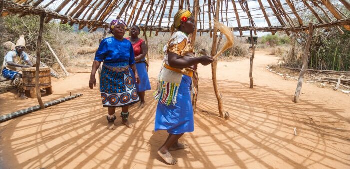 A Cultural Visit to Msorongo Village, a half hour drive from Salt Lick, a Sarova game lodge located in Tsavo West, Kenya. Copyright © 2022 Terence Carter / Grantourismo. All Rights Reserved.