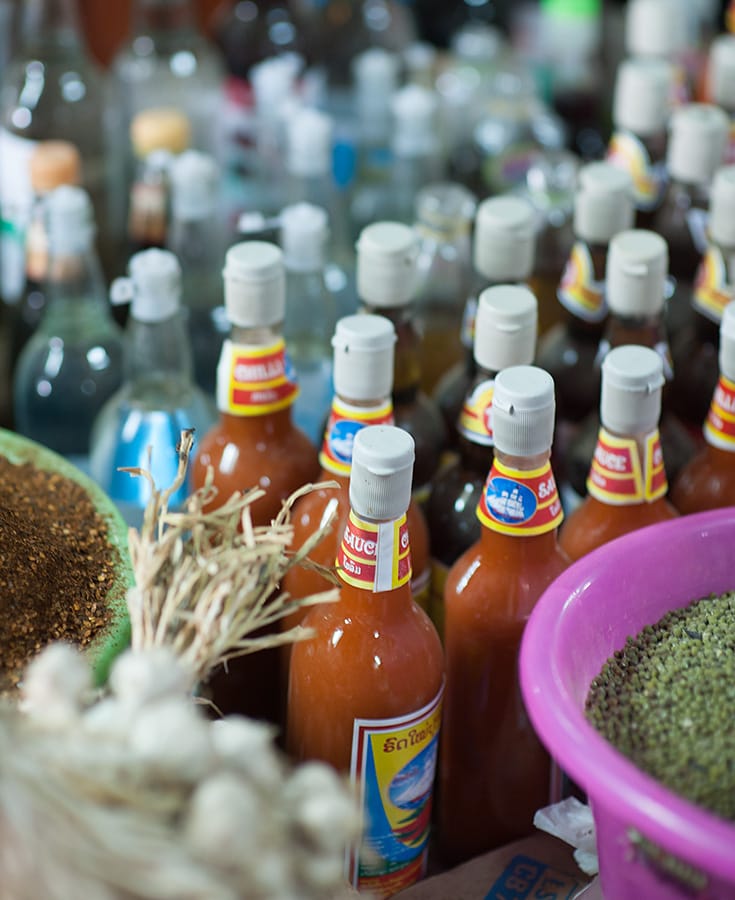 Learning About Lao Cuisine on a Market Walk in Luang Prabang. Luang Prabang Market visit. Luang Prabang, Laos. Copyright © 2022 Terence Carter / Grantourismo. All Rights Reserved.