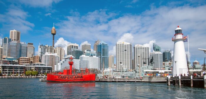 A Self Guided Stroll Around Sydney. Darling Harbour, Sydney, Australia. Copyright © 2022 Terence Carter / Grantourismo. All Rights Reserved.
