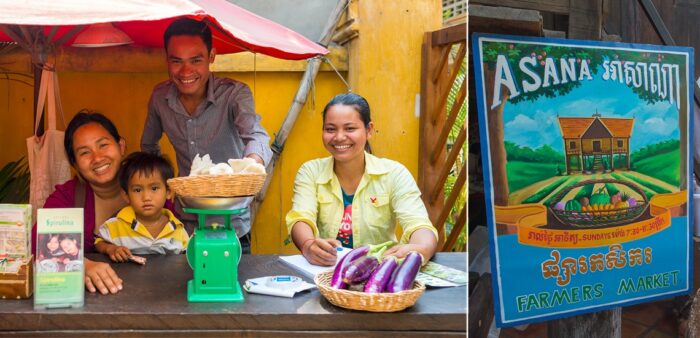 Asana Organic Farmers Market, Siem Reap, Cambodia. Copyright © 2022 Terence Carter / Grantourismo. All Rights Reserved.