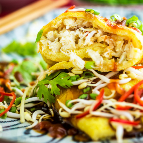 Crab Omelette Recipe. Copyright © 2022 Terence Carter / Grantourismo. All Rights Reserved.