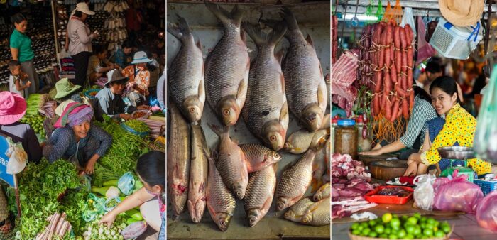 Our Guide to Siem Reap Markets – Where to Go and What to Buy. Old Market, Siem Reap, Cambodia. Copyright © 2022 Terence Carter / Grantourismo. All Rights Reserved.