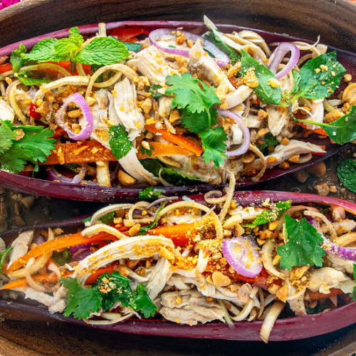 Banana Flower Salad Recipe for Cambodia’s Gnoam Trayong Chek. What to Cook this Week. Copyright © 2022 Terence Carter / Grantourismo. All Rights Reserved.