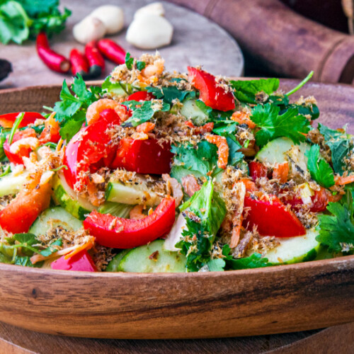 Cambodian Cucumber Salad Recipe for Nhoam Trasak, a Fantastic Year Round Salad. Copyright © 2022 Terence Carter / Grantourismo. All Rights Reserved.