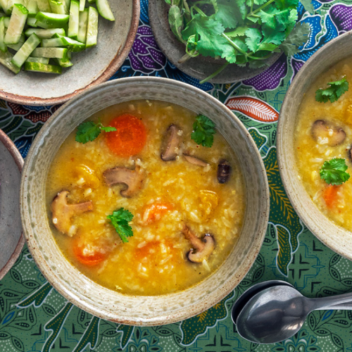 Cambodian Vegetable Congee Recipe Adapted for Rice Cookers. best vegetarian recipes. Copyright © 2022 Terence Carter / Grantourismo. All Rights Reserved.