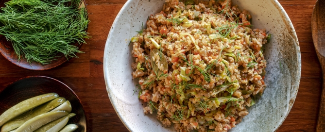 Cabbage Roll Fried Rice Recipe for a Fragrant Fried Rice Inspired by Traditional Cabbage Rolls. Fried rice recipes beyond the obvious. Copyright © 2022 Terence Carter / Grantourismo. All Rights Reserved.