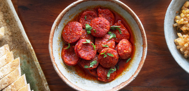 Spanish Chorizo in Red Wine Recipe for Chorizo al Vino Tinto