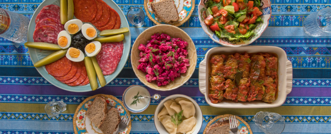 Russian Christmas Dishes and Russian Easter Dishes. Copyright © 2022 Terence Carter / Grantourismo. All Rights Reserved.