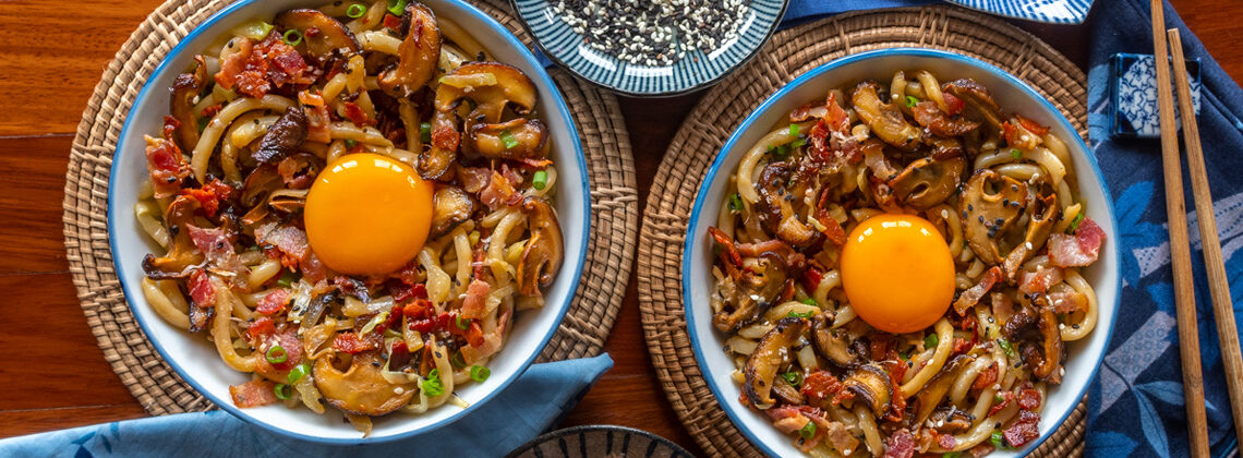 Bacon and Egg Yaki Udon Recipe for Japanese Fried Udon Noodles for Weekend Eggs. Best breakfast noodle recipes from Asia. Copyright © 2022 Terence Carter / Grantourismo. All Rights Reserved.