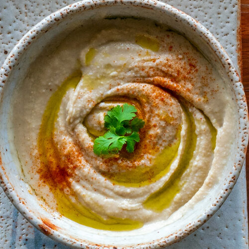 Easy Butter Bean Dip Recipe for a Creamy Hummus Style Dip. Copyright © 2022 Terence Carter / Grantourismo. All Rights Reserved.
