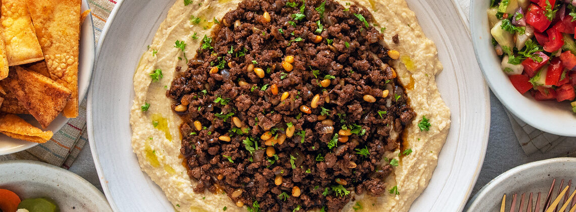Hummus with Spiced Ground Beef Recipe for Hummus bil Lahme. Best Middle Eastern recipes. Copyright © 2023 Terence Carter / Grantourismo. All Rights Reserved.
