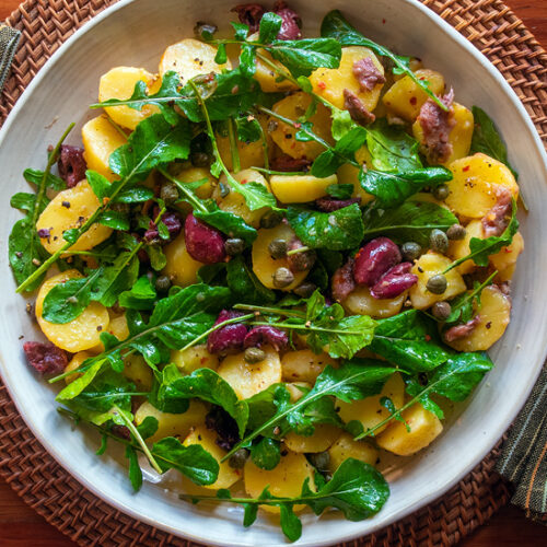 Italian Potato Salad Recipe with Olives, Capers, Anchovies and Rucola. 10 most popular recipes of February 2023. Copyright © 2023 Terence Carter / Grantourismo. All Rights Reserved.