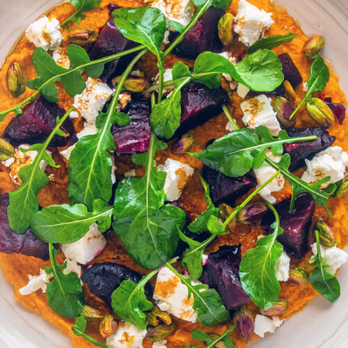Beetroot Salad Recipe with Feta, Rucola and Pistachios on Cumin Spiced Carrot. best beetroot recipes. Copyright © 2023 Terence Carter / Grantourismo. All Rights Reserved.