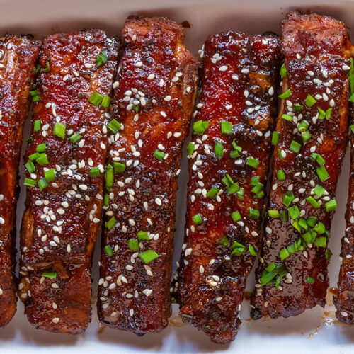 Sticky Asian Pork Ribs Recipe for Chinese Style Baked Ribs with Sesame. Copyright © 2023 Terence Carter / Grantourismo. All Rights Reserved.