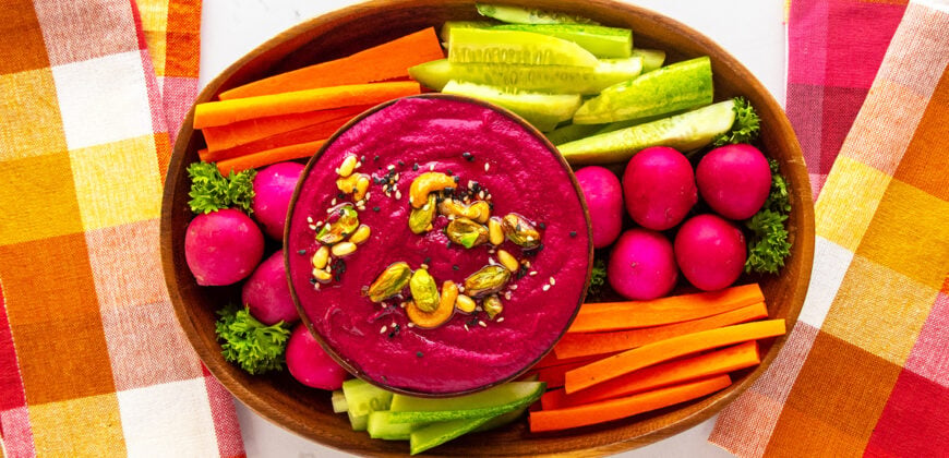 Healthy Beetroot Hummus Recipe and Tips to Roasting Fresh Beetroots. Copyright © 2023 Terence Carter / Grantourismo. All Rights Reserved.