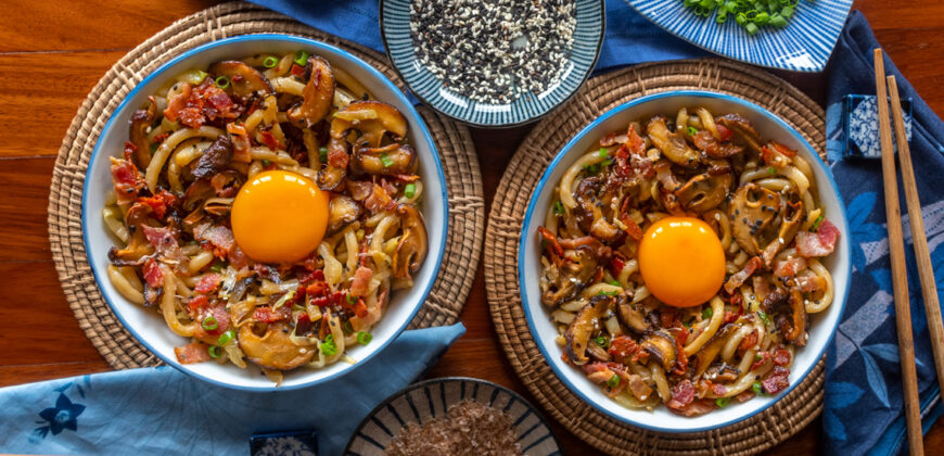 Bacon and Egg Yaki Udon Recipe for Japanese Fried Udon Noodles for Weekend Eggs. Best breakfast noodle recipes from Asia. Copyright © 2023 Terence Carter / Grantourismo. All Rights Reserved.