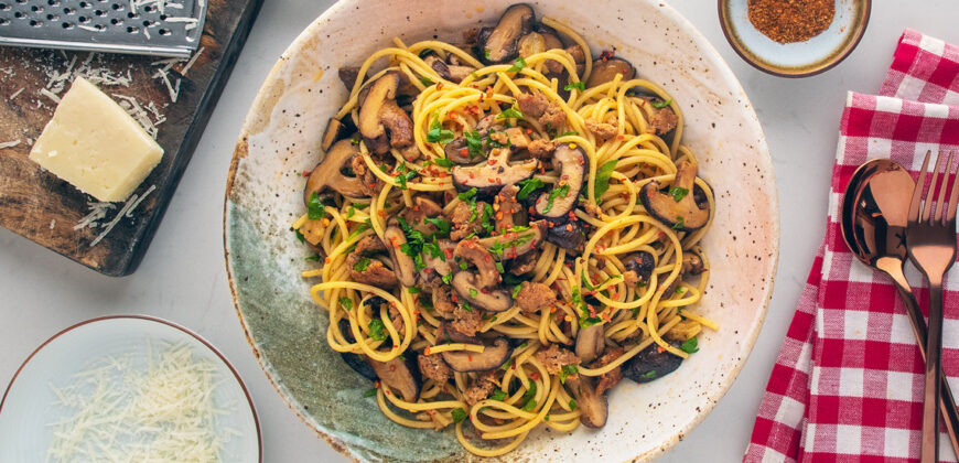 Sausage Mushroom Pasta Recipe. Copyright © 2023 Terence Carter / Grantourismo. All Rights Reserved.