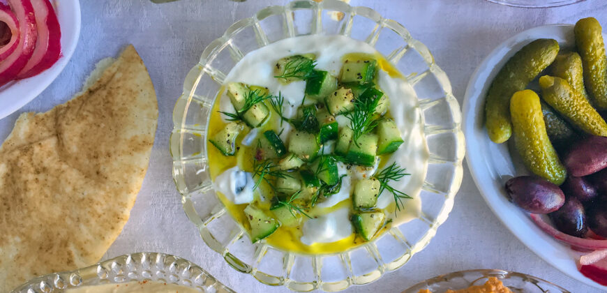 Tzatziki Recipe for an Easy Authentic Greek Yoghurt Cucumber Dip. Copyright © 2024 Terence Carter / Grantourismo. All Rights Reserved.