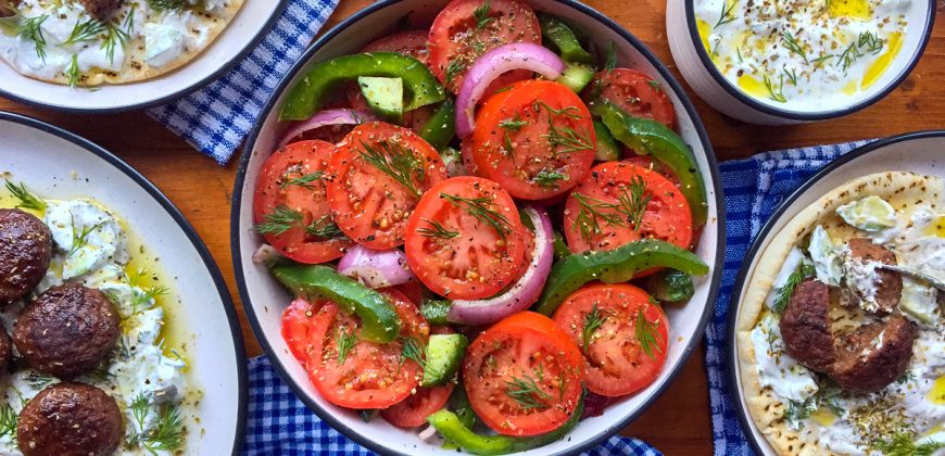 Cypriot Tomato Salad Recipe for a Simple Summery Mediterranean Salad. Copyright © 2024 Terence Carter / Grantourismo. All Rights Reserved.