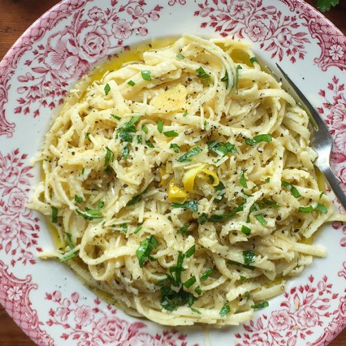 Lemon Pasta Recipe for Pasta al Limone from Southern Italy. Copyright © 2024 Terence Carter / Grantourismo. All Rights Reserved.