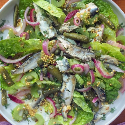 Sardine Salad with Celery, Cos, Capers and Mustard Dressing Recipe. 31 recipes to cook in July 2025. Copyright © 2024 Terence Carter / Grantourismo. All Rights Reserved.