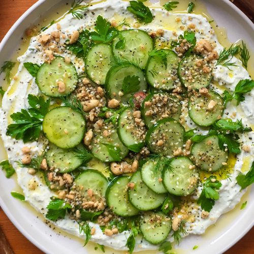 Whipped Feta and Cucumber Salad Recipe with Dukkah. Recipes with cheese. Copyright © 2024 Terence Carter / Grantourismo. All Rights Reserved.