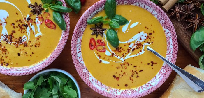 Cambodian Pumpkin Coconut Soup Recipe with Star Anise and Cinnamon. Best pumpkin recipes. Copyright © 2024 Terence Carter / Grantourismo. All Rights Reserved.