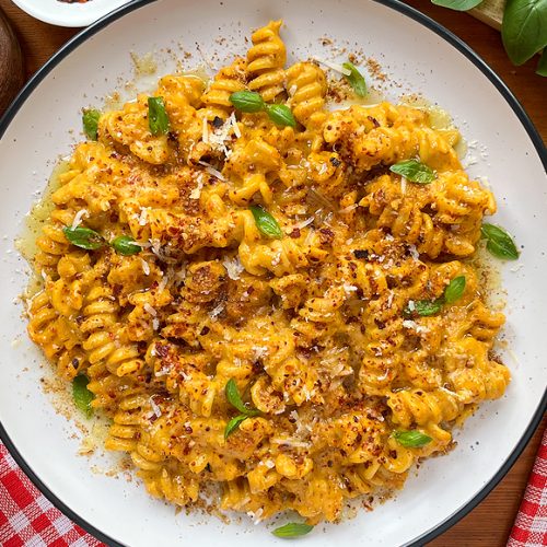 Pumpkin Pasta Recipe with a Creamy Pumpkin Pasta Sauce for Any Pasta. Copyright © 2024 Terence Carter / Grantourismo. All Rights Reserved.