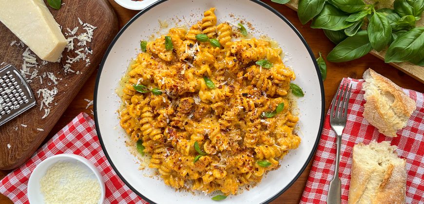 Pumpkin Pasta Recipe with a Creamy Pumpkin Pasta Sauce for Any Pasta. Copyright © 2024 Terence Carter / Grantourismo. All Rights Reserved.