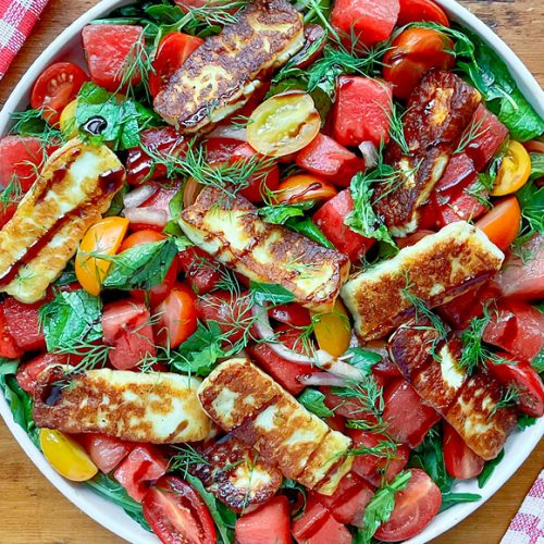 Refreshing Watermelon Tomato Halloumi Salad Recipe from Cyprus. 30 recipes to make in June 2025. Copyright © 2025 Terence Carter / Grantourismo. All Rights Reserved.