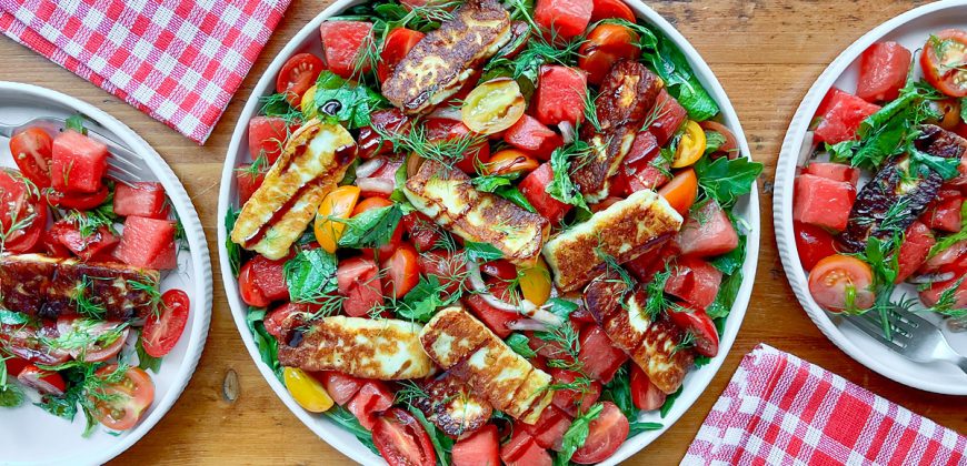 Refreshing Watermelon Tomato Halloumi Salad Recipe from Cyprus. 30 recipes to make in June 2025. Copyright © 2025 Terence Carter / Grantourismo. All Rights Reserved.